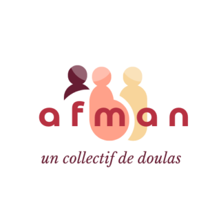 Logo AFMAN association française des métiers de l'accompagnement à la naissance, un collectif de doulas